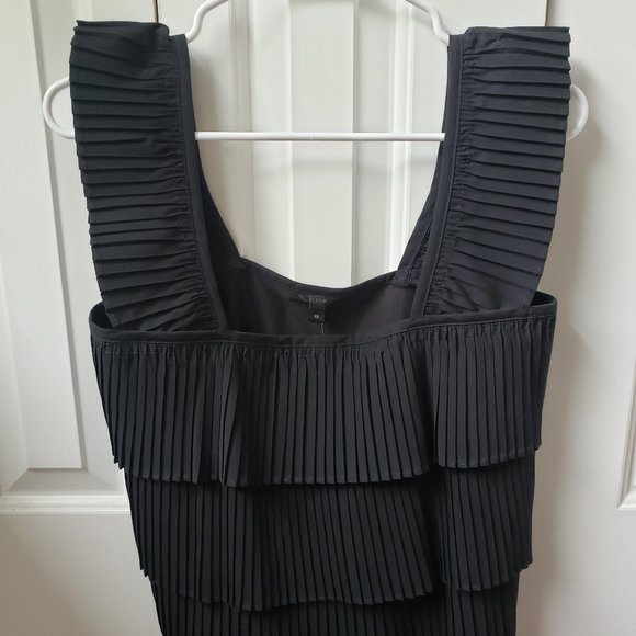 J. Crew Black Tank with Fringe Design - XS - Picture 1 of 4